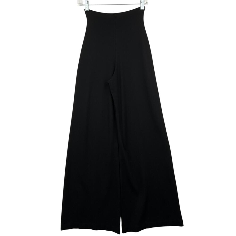 Ripley Rader Ponte Knit Long Wide Leg Pant Black Womens Medium 3 34" Inseam - Picture 3 of 11